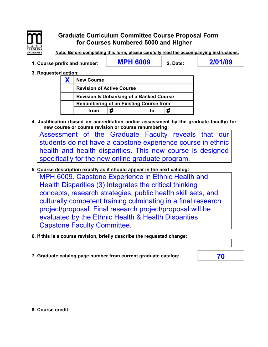 Graduate Curriculum Committee Course Proposal Form s2