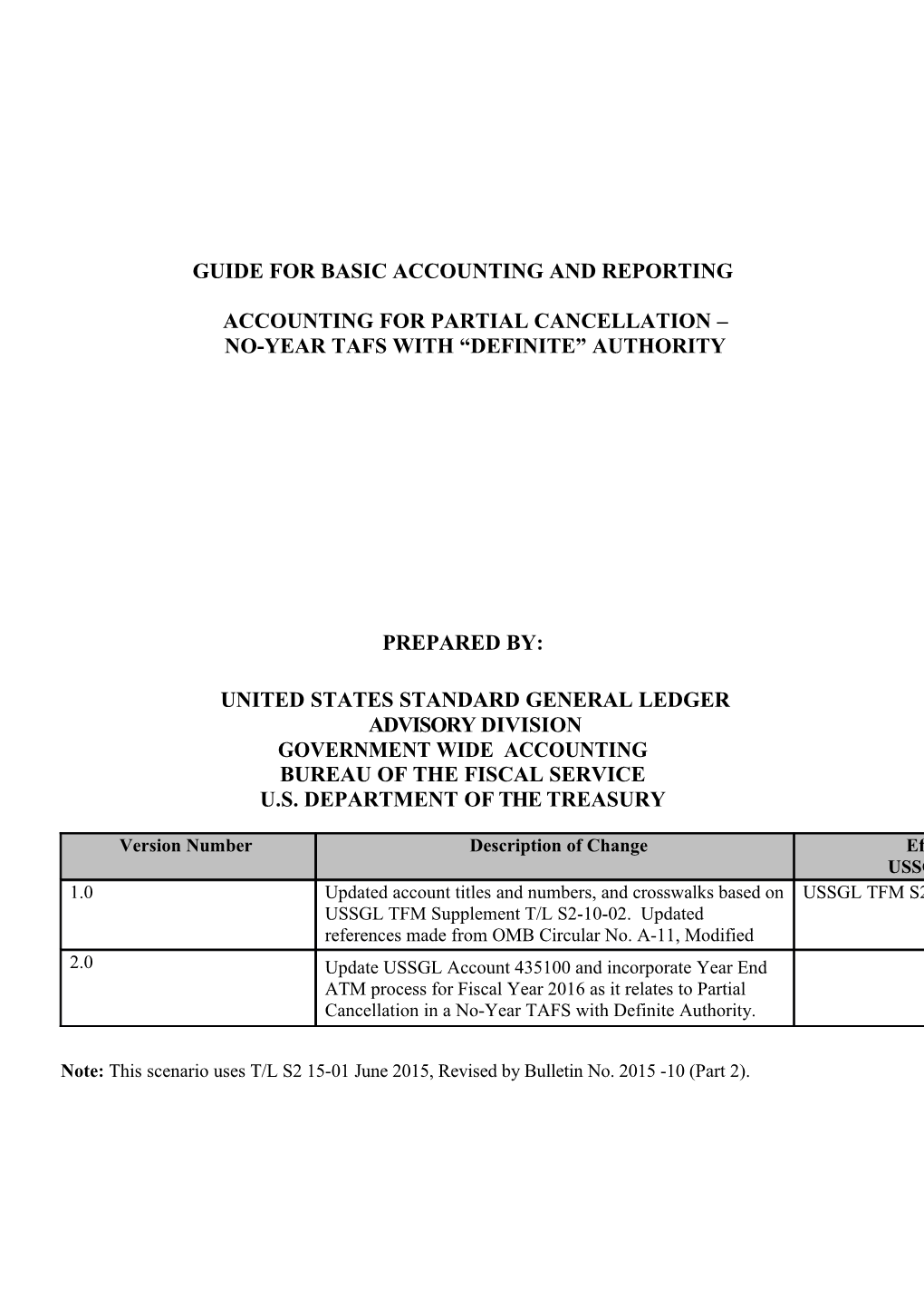 Partial Cancellations No-Year Tafs Definite Authority2011