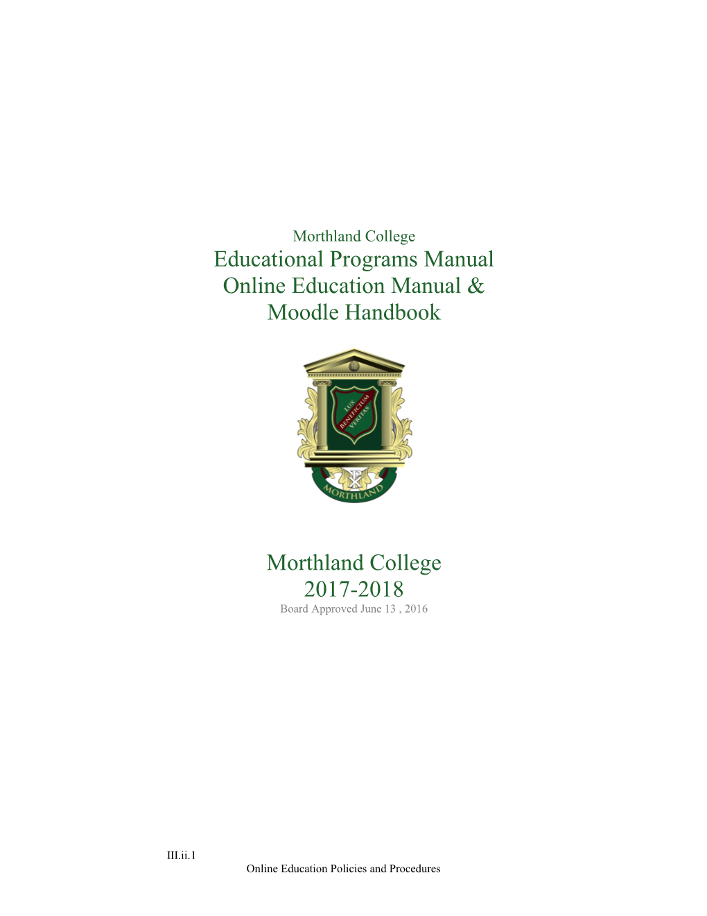 Morthland College