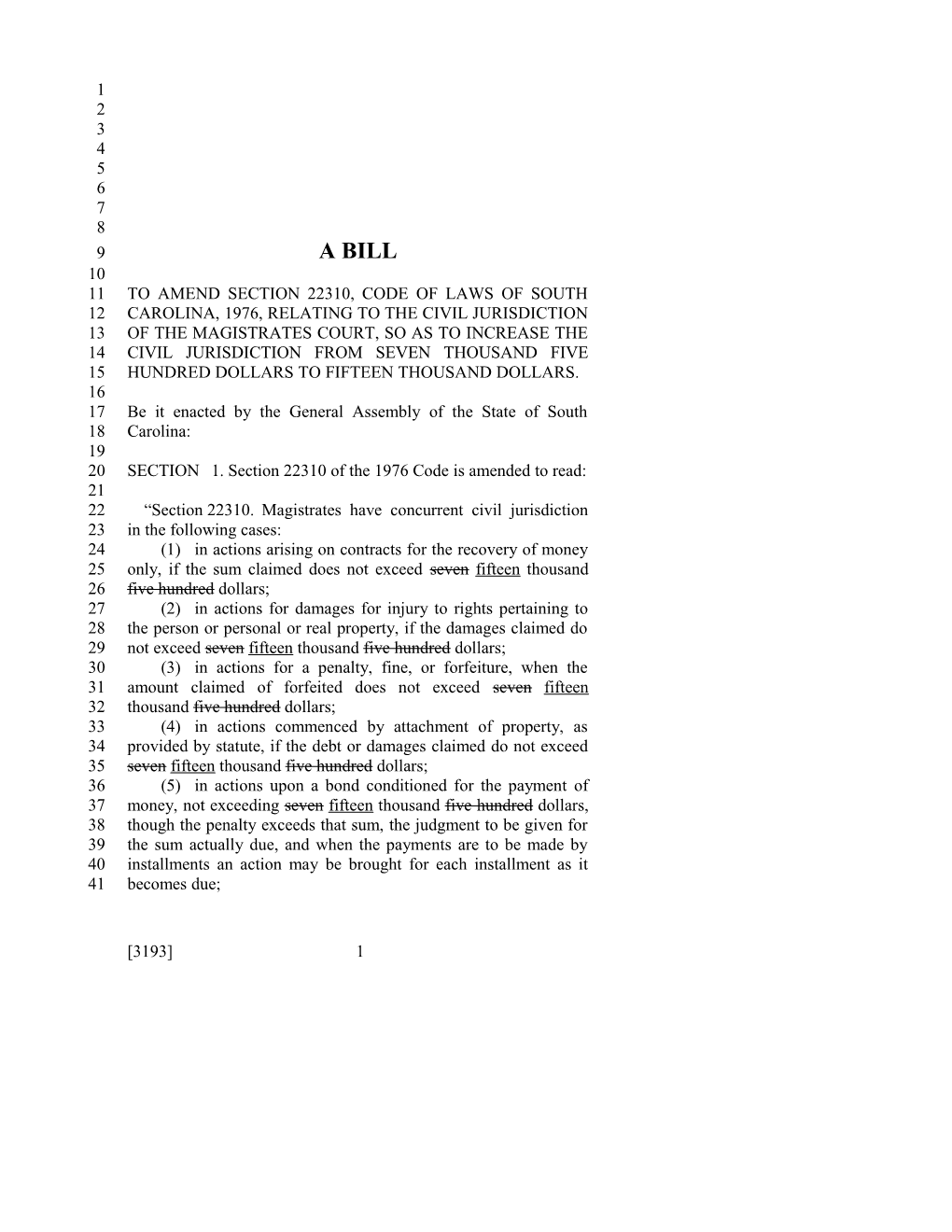 2017-2018 Bill 3193 Text of Previous Version (Dec. 15, 2016) - South Carolina Legislature Online