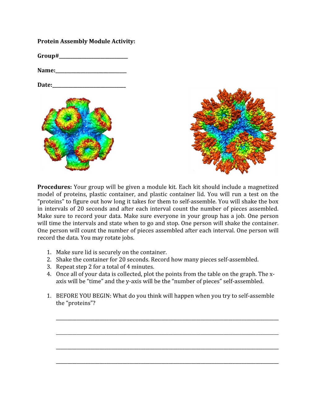 Protein Assembly Module Activity
