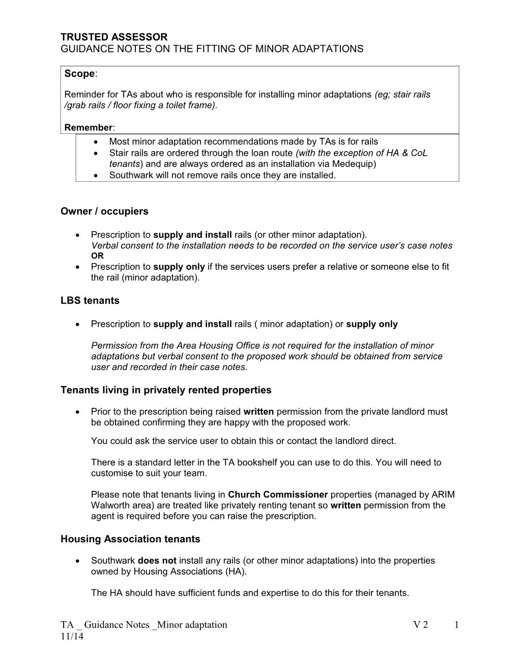 Several People Asked If We Could Share the OT Standard Letters Where We Need to Seek Permission