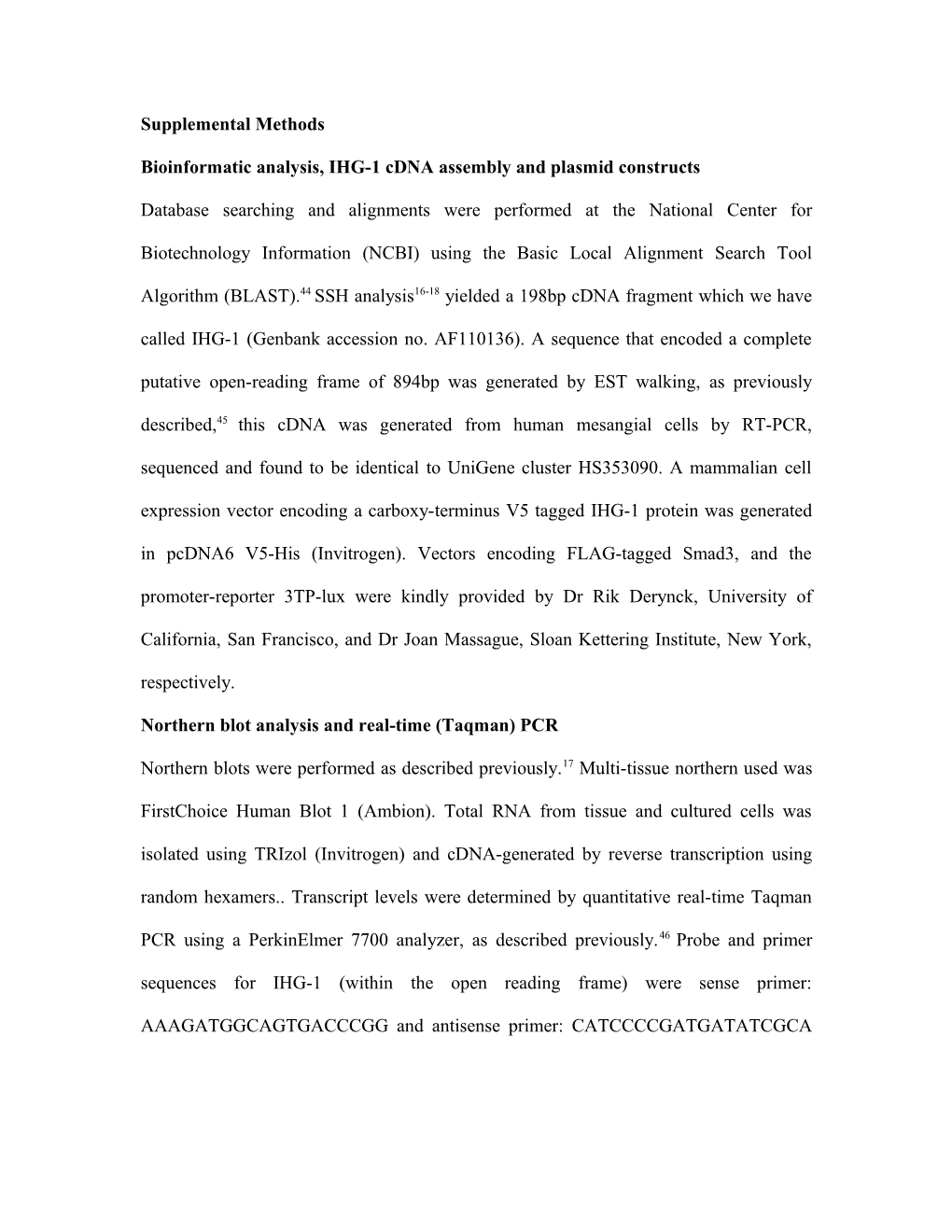 Assessment of the Pattern of IHG-1 Expression in Human Diabetic Nephropathy by in Situ