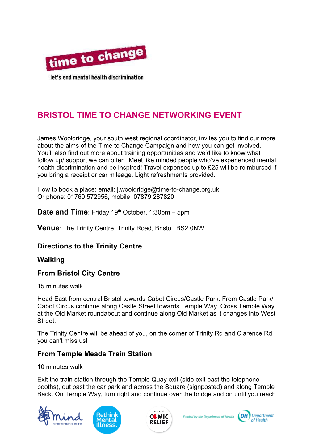 Time to Change Networking Event