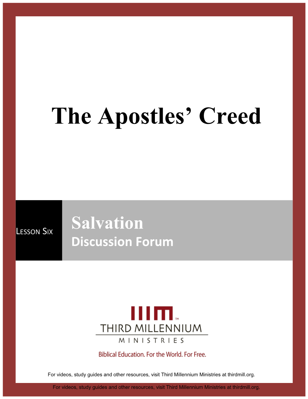 The Apostles' Creed s2