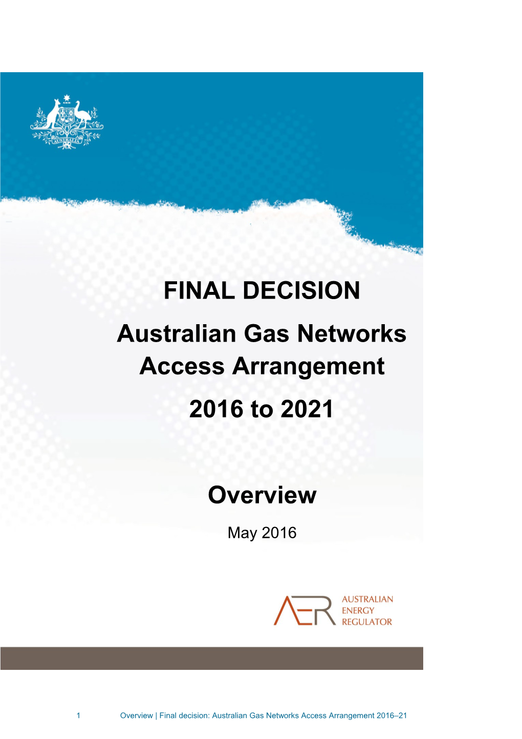 Australian Gas Networks Access Arrangement