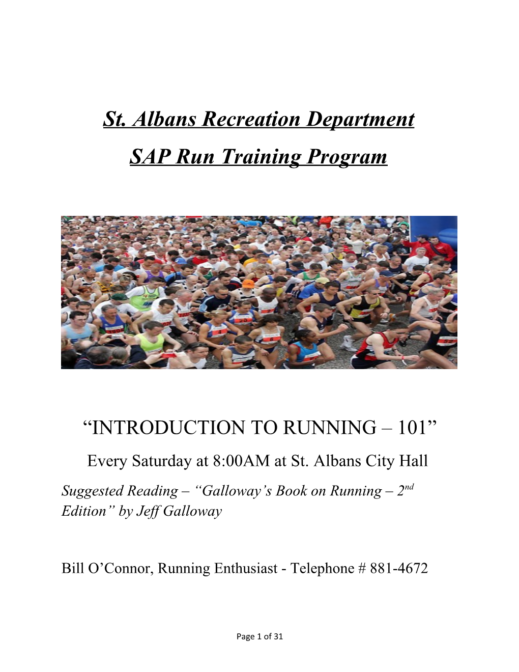 SAP Run Training Program