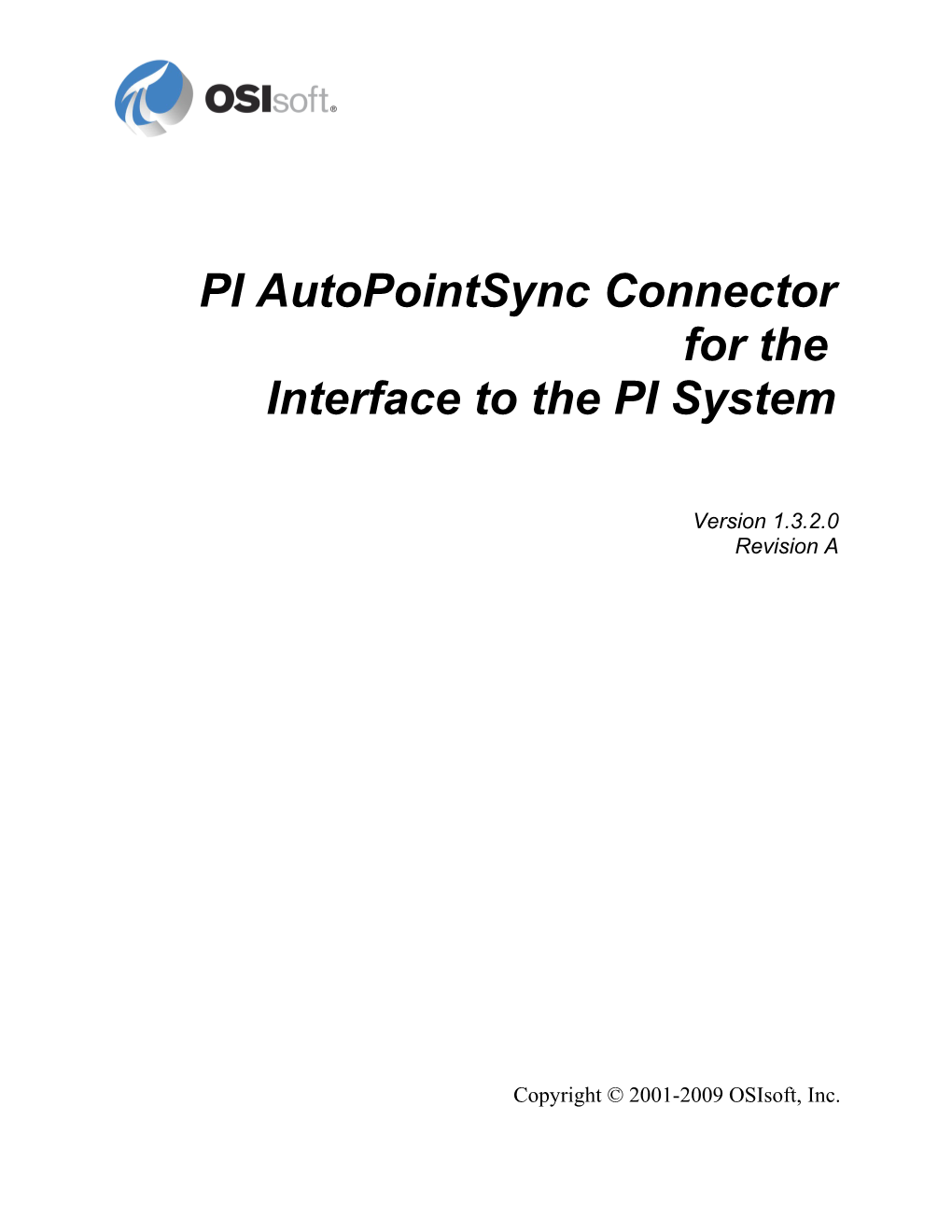 PI Autopointsync Connector for the Pitopi Interface to the PI System