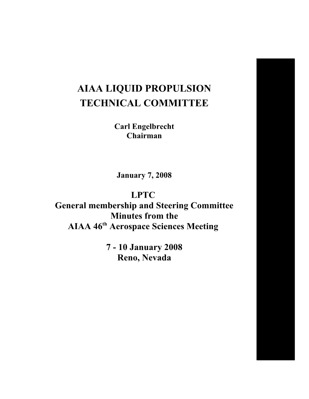 LPTC General Membership and Steering Committee Meeting Minutes