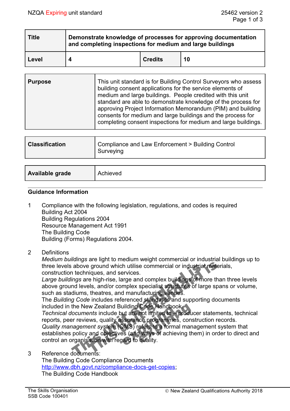 25462 Demonstrate Knowledge of Processes for Approving Documentation and Completing Inspections