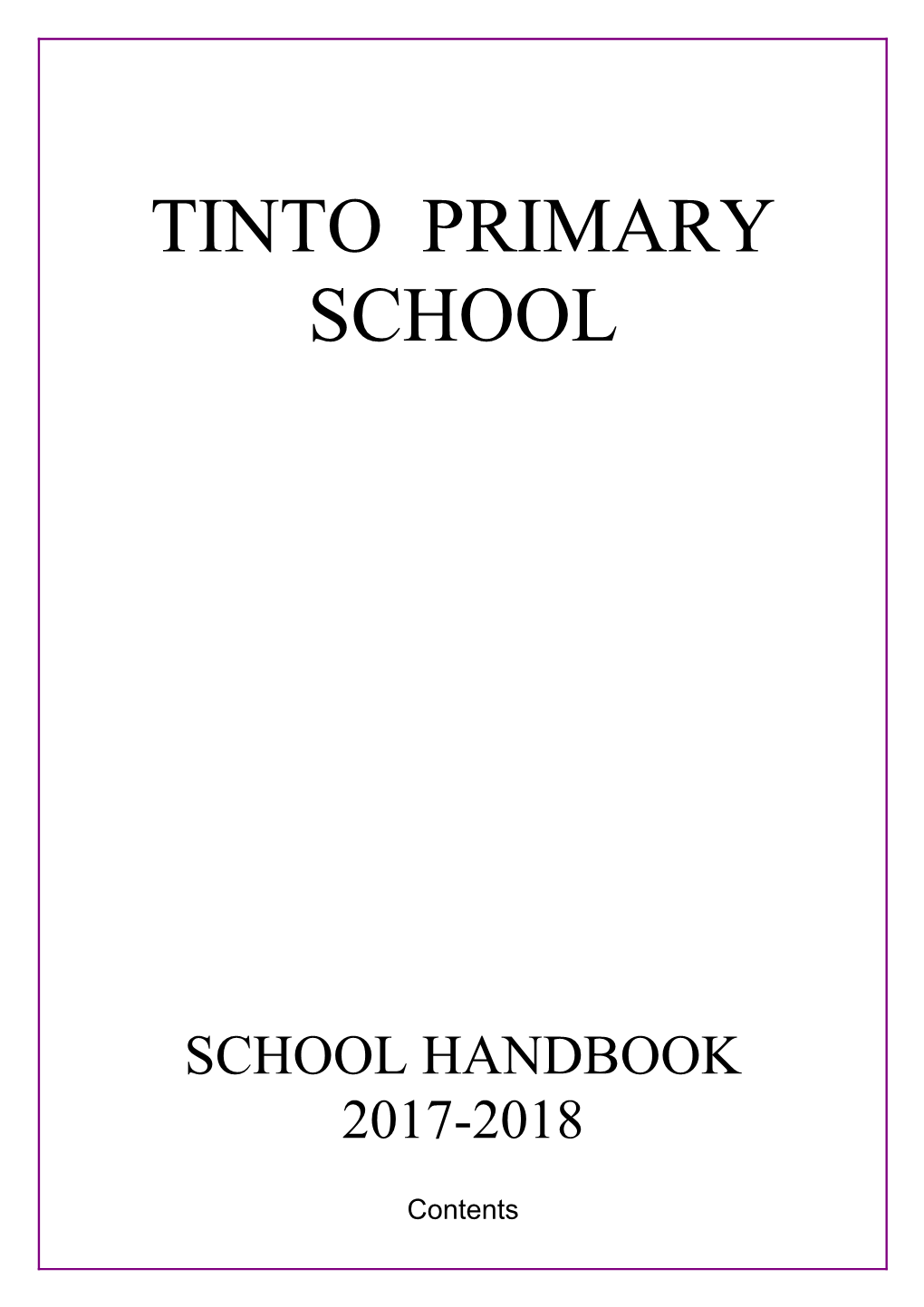 Tinto Primary School