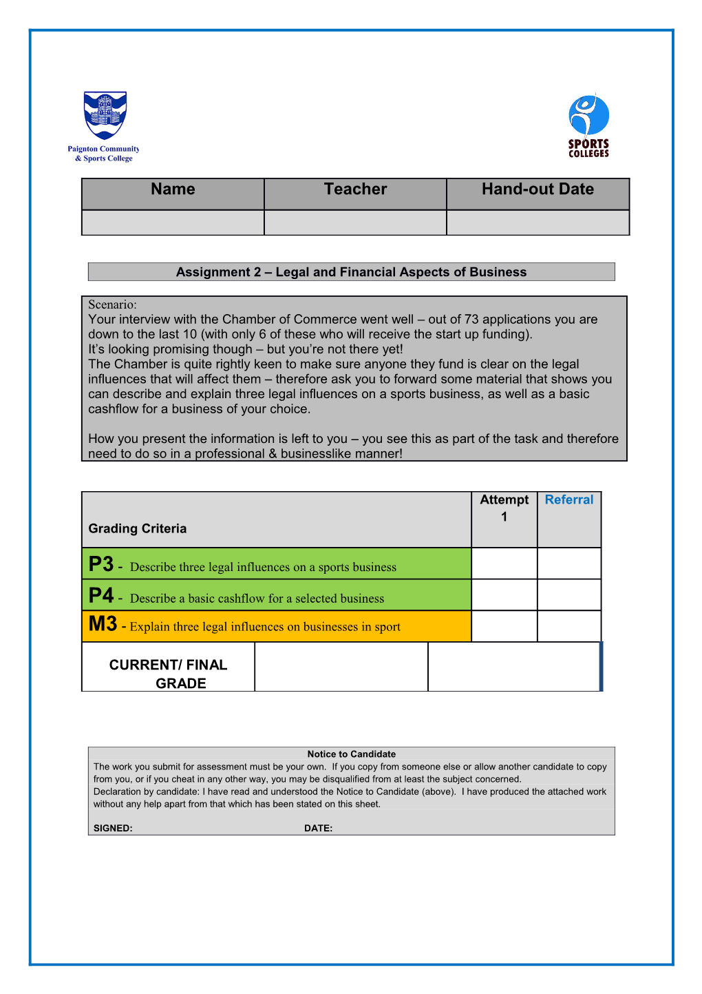 Assignment 2 Legal and Financial Aspects of Business