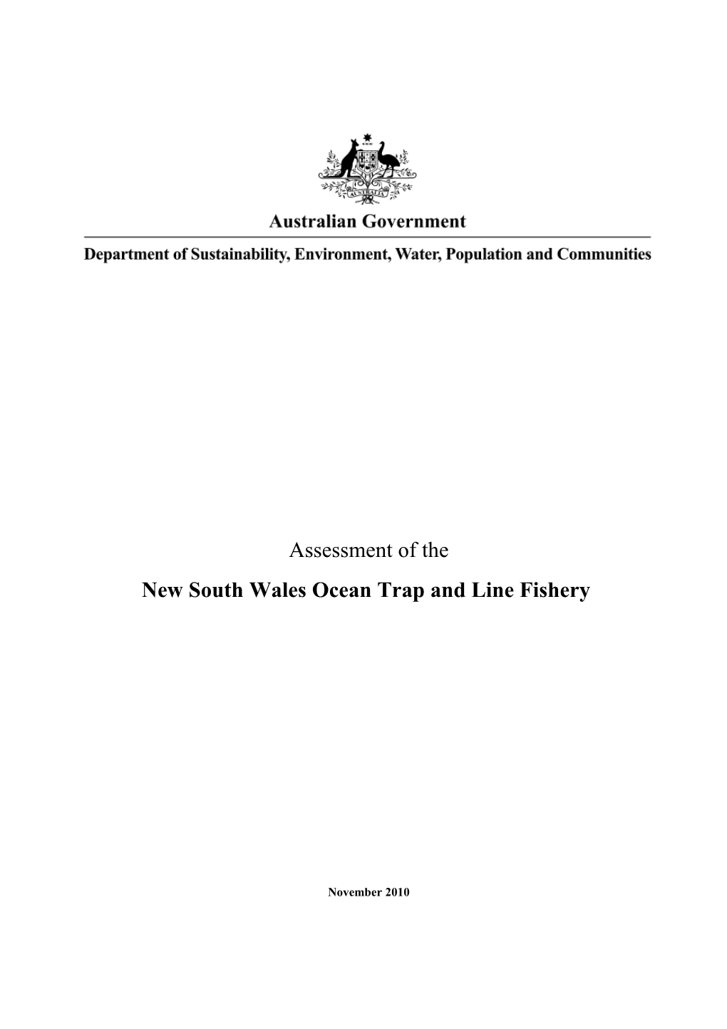 New South Wales Ocean Trap and Line Fishery