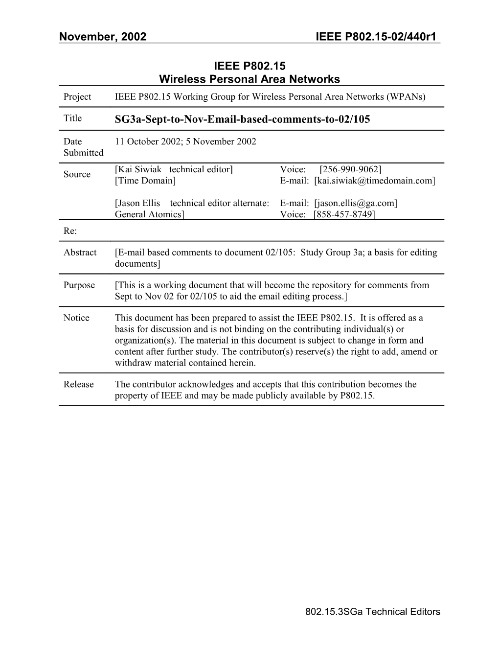 IEEE P802-Sg3a-Email-Based-Comments-To-104-105