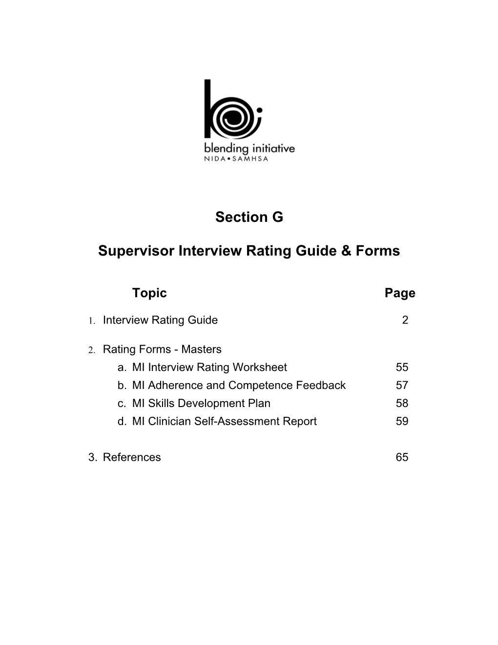 Supervisor Interview Rating Guide & Forms