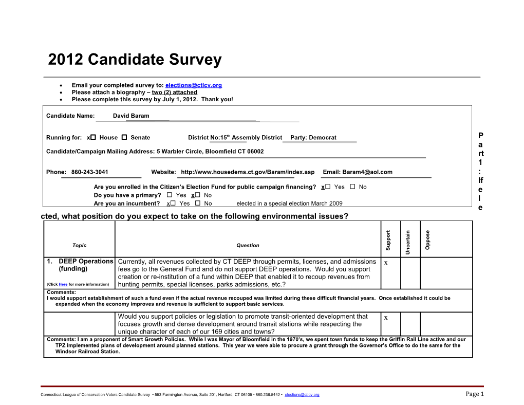 2008 Candidate Survey for Web