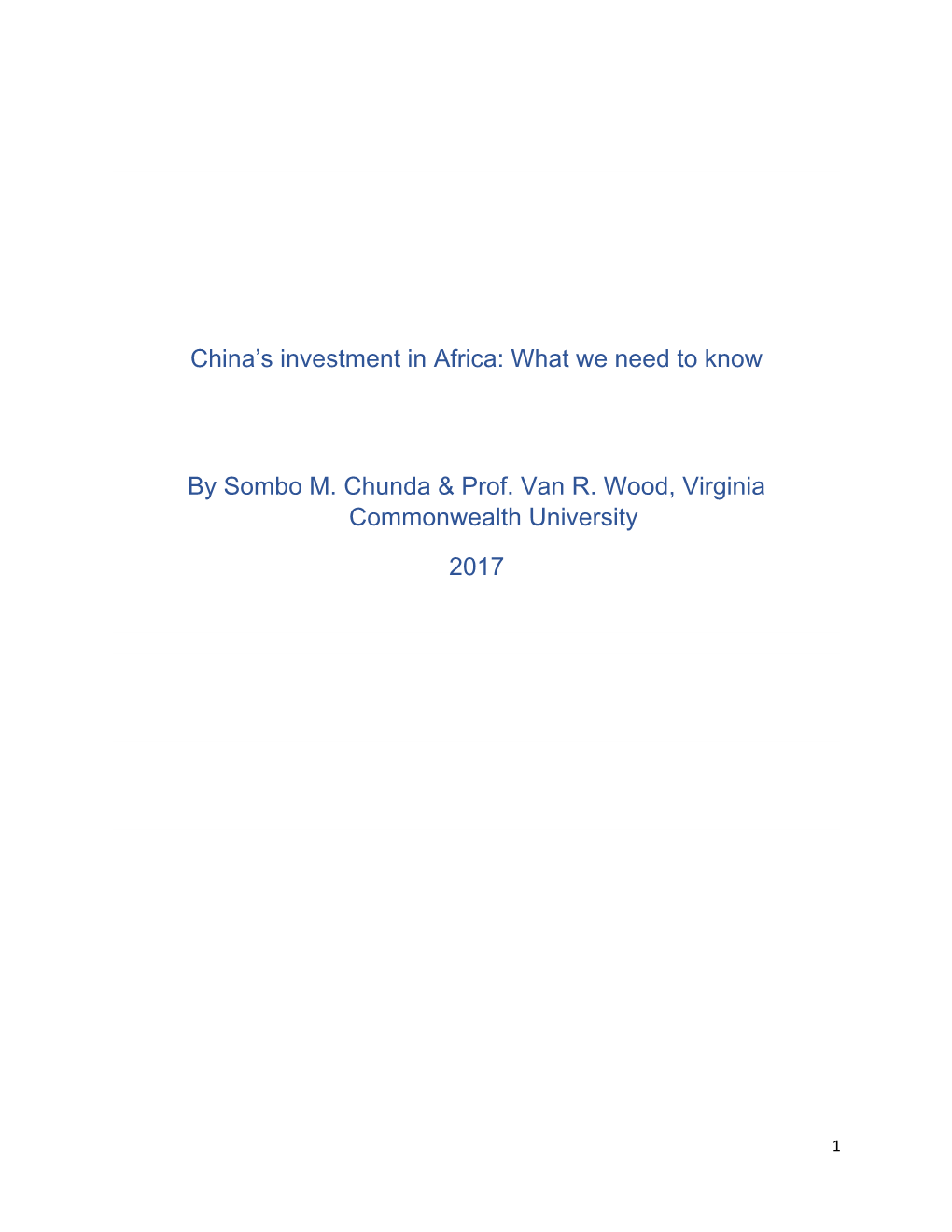 China S Investment in Africa: What We Need to Know