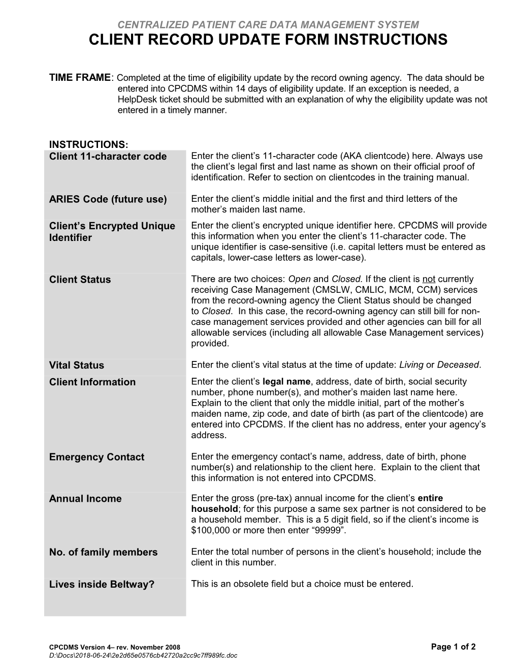 Cpcdms Consent for Services Instructions