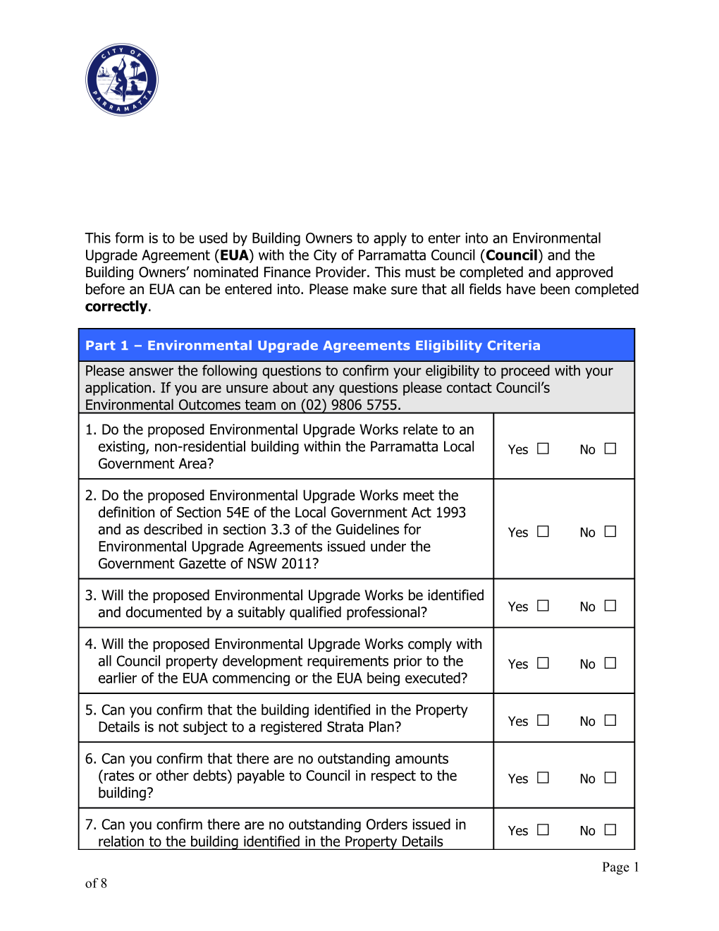 If You Have Answered Yes to ALL of These, You Are Eligible to Proceed with Your Application