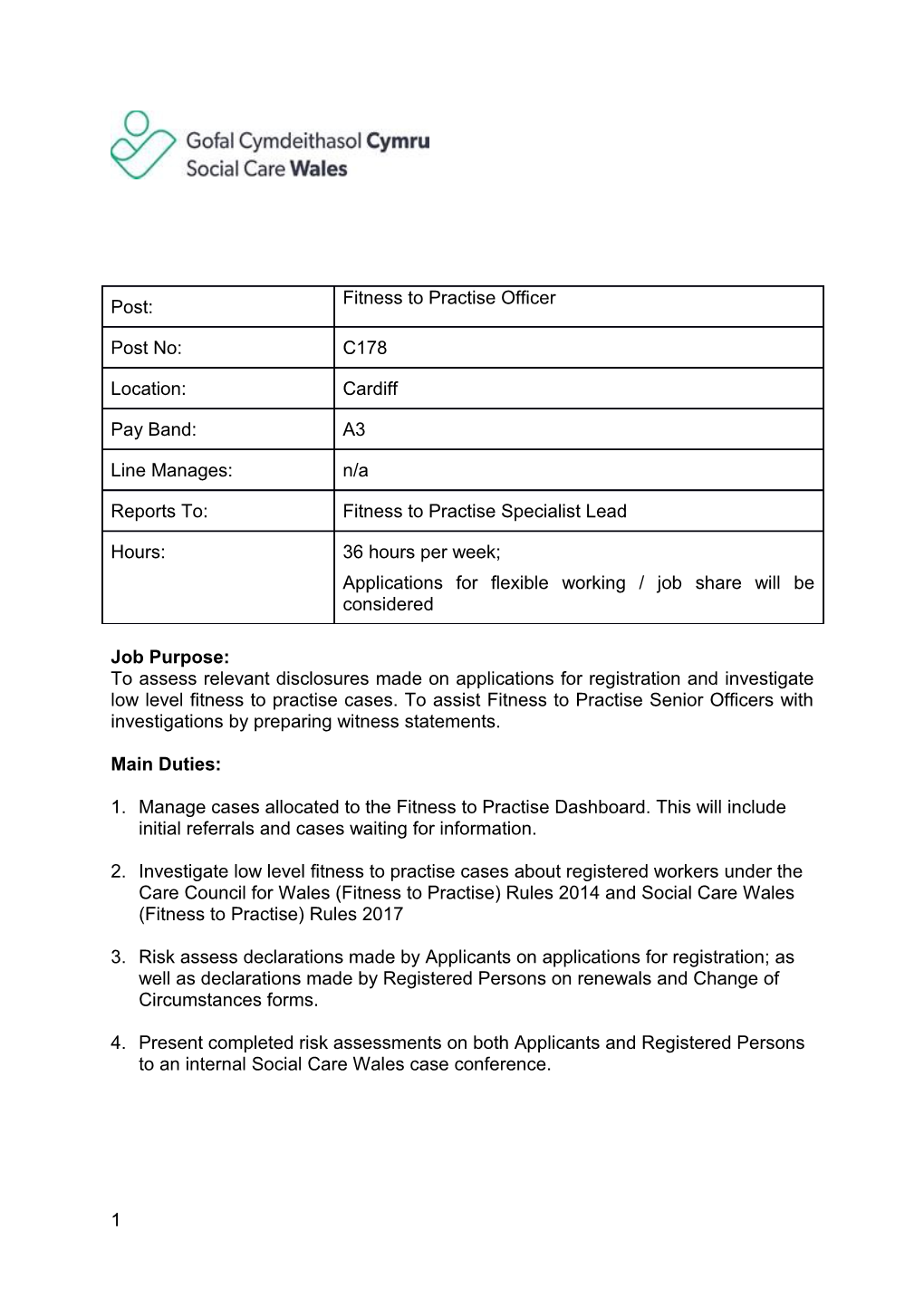 To Assess Relevant Disclosures Made on Applications for Registration and Investigate Low