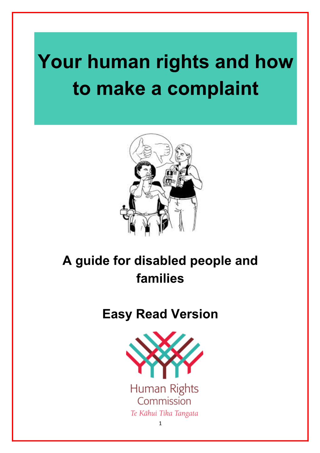 A Guide for Disabled People and Families