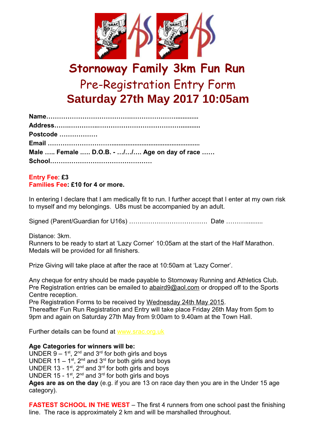 Stornoway Fun Run