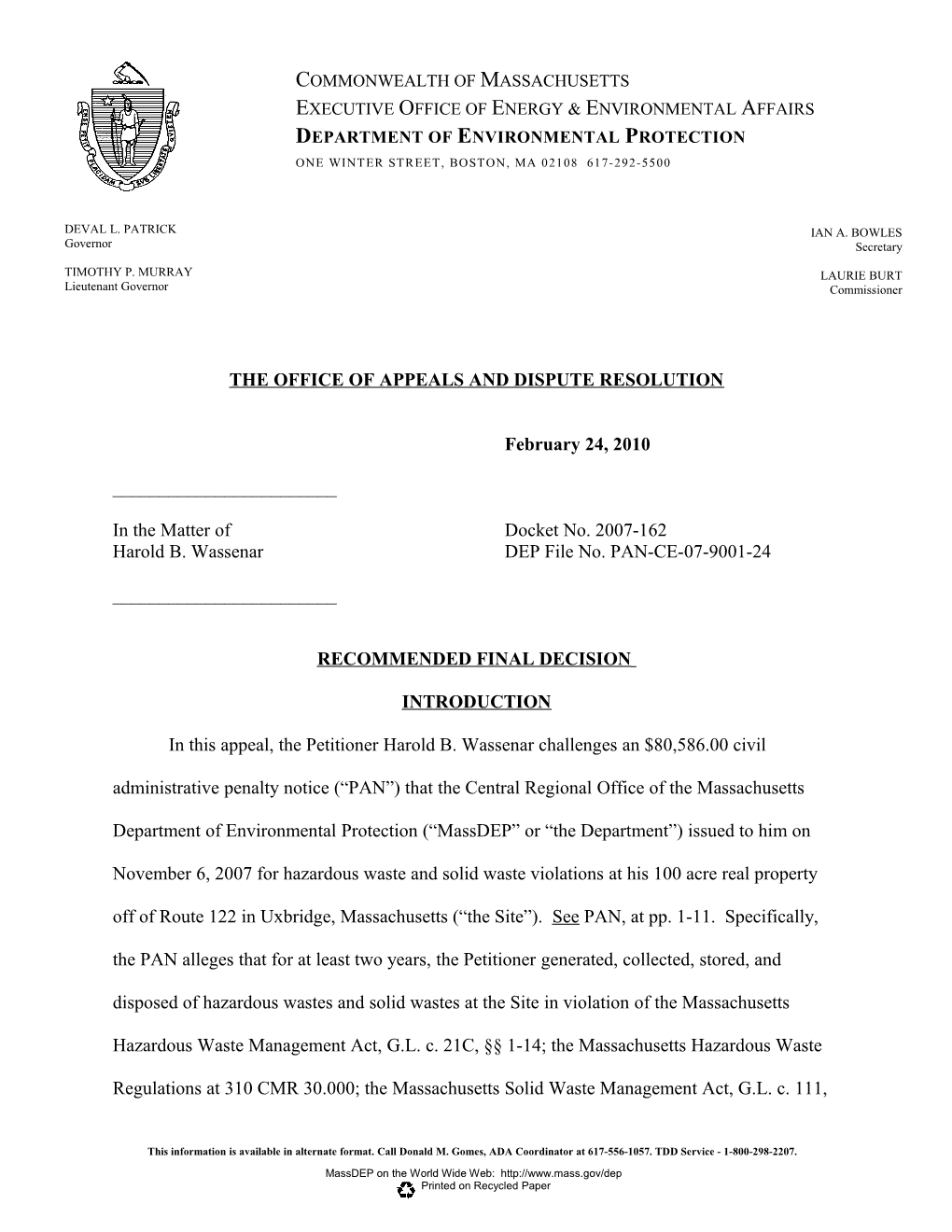 The Office of Appeals and Dispute Resolution s6