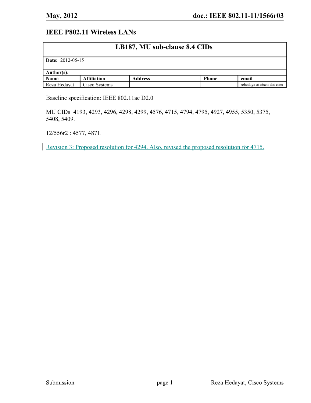 IEEE P802.11 Wireless Lans s54