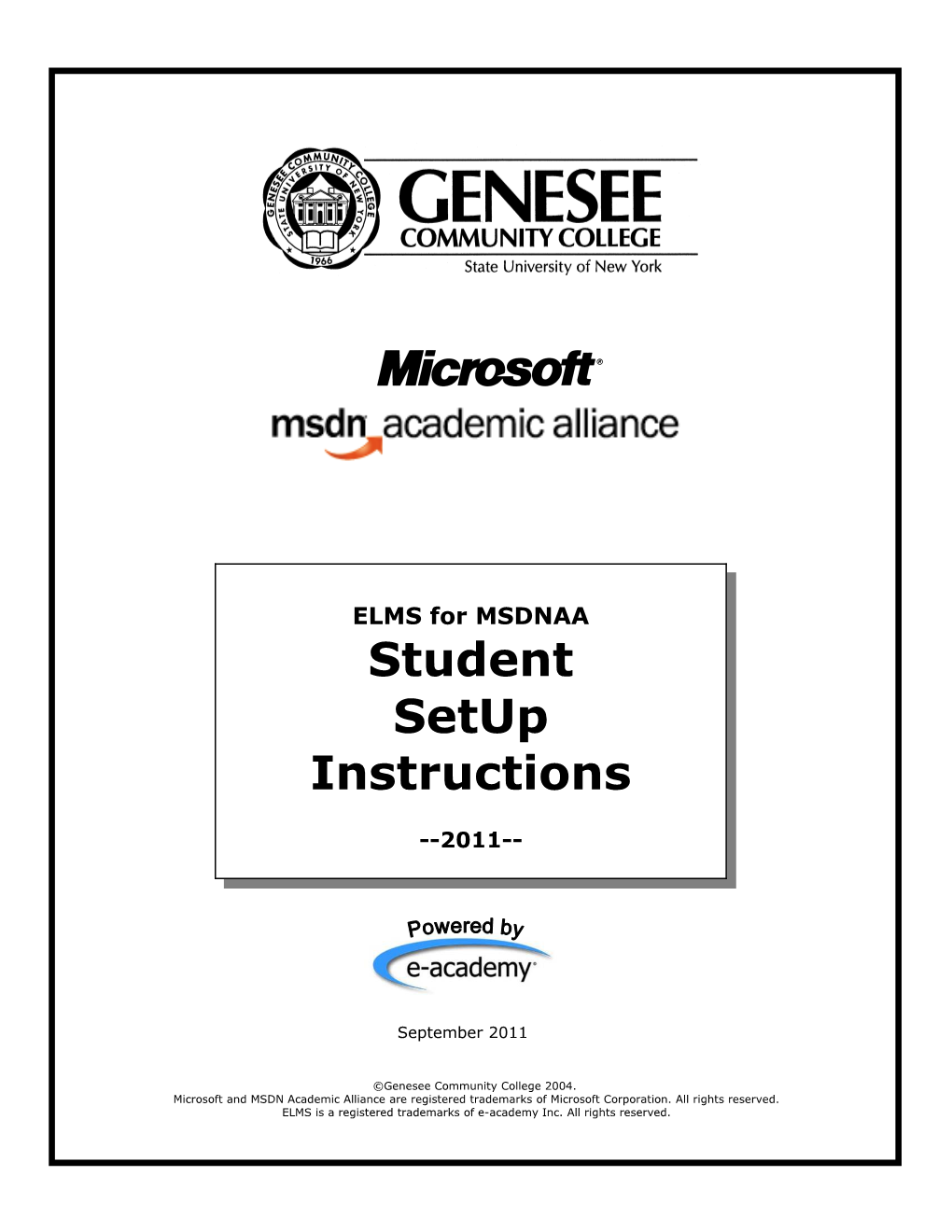 MSDNAA Student Set up Instructions