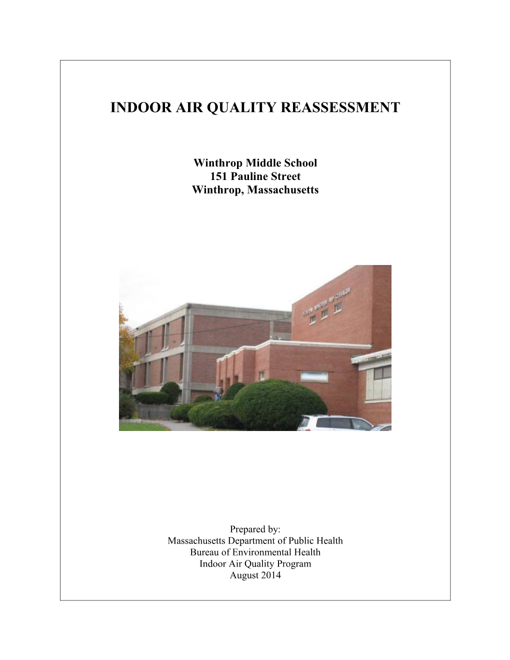 Indoor Air Quality Reassessment - Winthrop Middle School