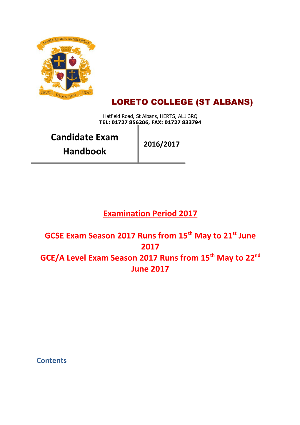 Candidate Exam Handbook