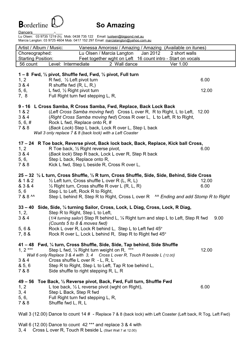 1 8 Fwd, Pivot, Shuffle Fwd, Fwd, Pivot, Full Turn