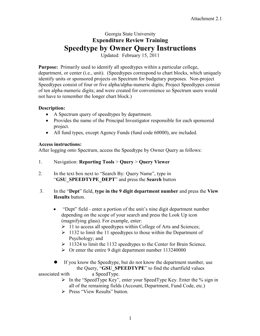 Spectrum Report - Project Drill-Down