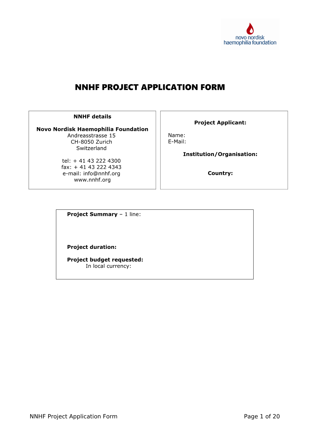 Project Applicant