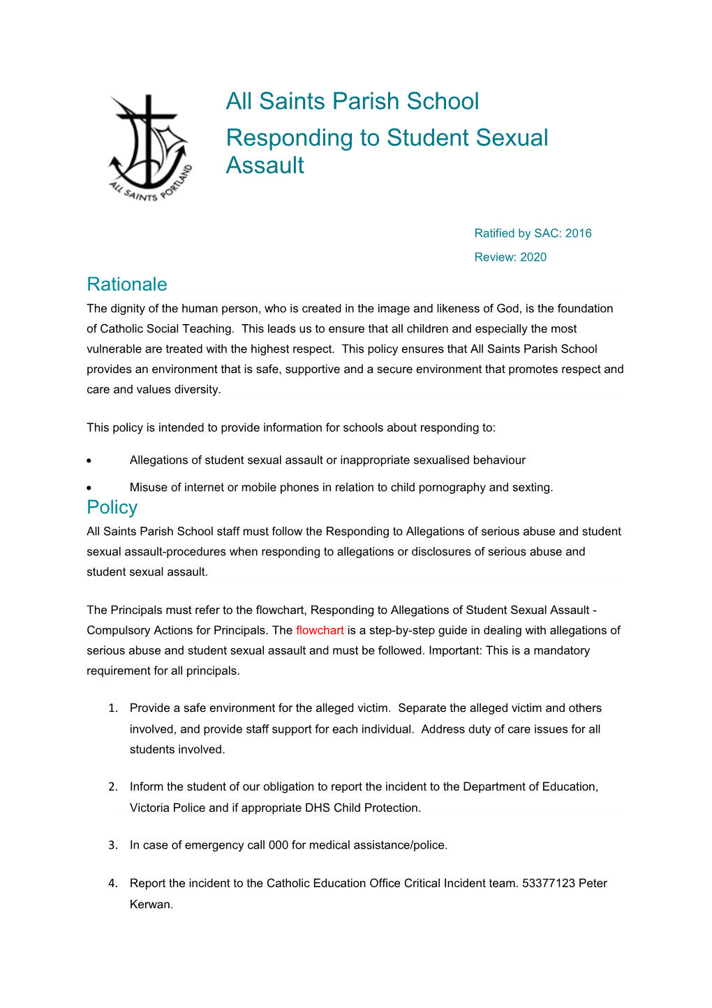 Responding to Student Sexual Assault