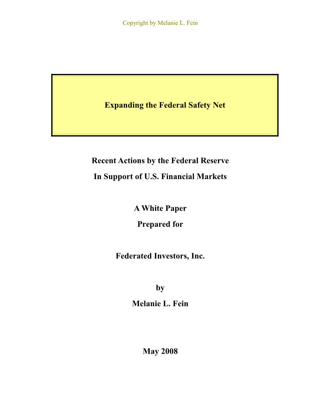 You Asked Me to Summarize the Recent Actions by the Federal Reserve Board ( Federal Reserve