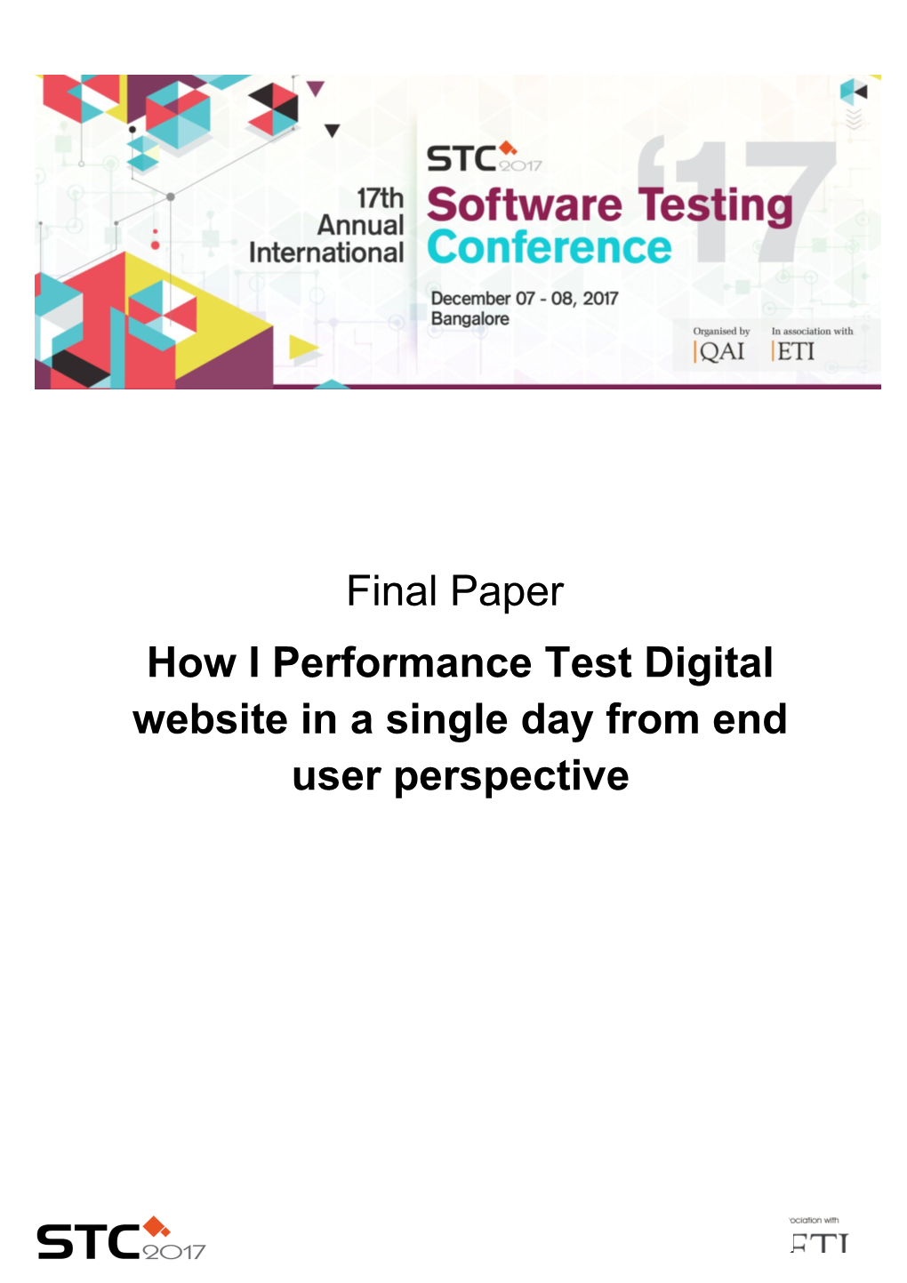 How I Performance Test Digital Website in a Single Day from End User Perspective