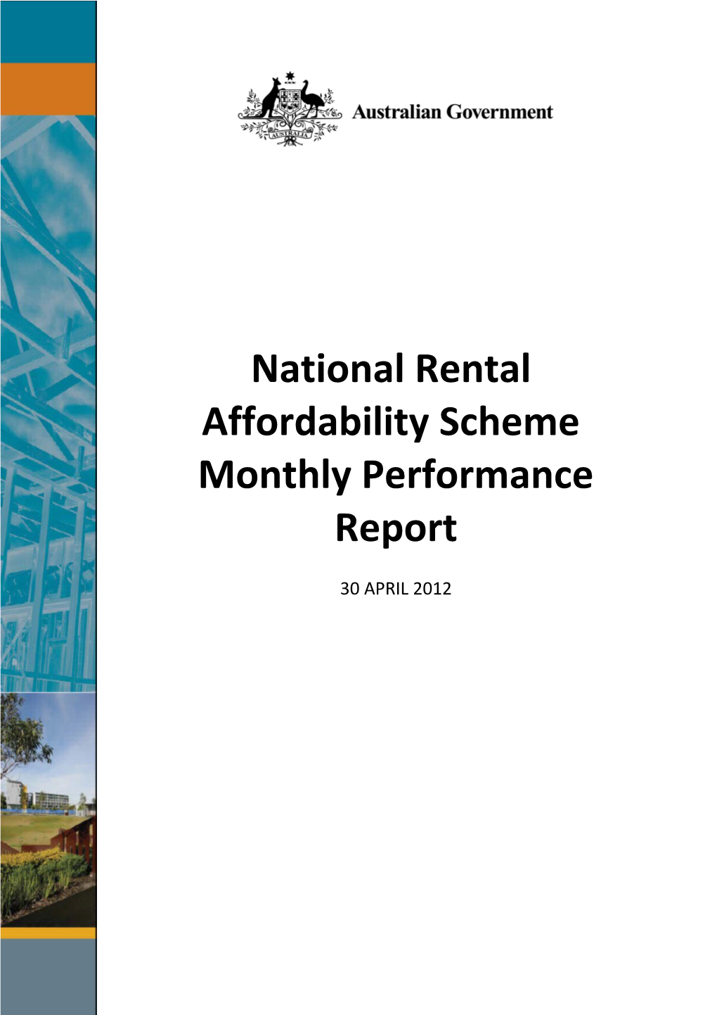 National Rental Affordability Scheme Performance Report - April 2012