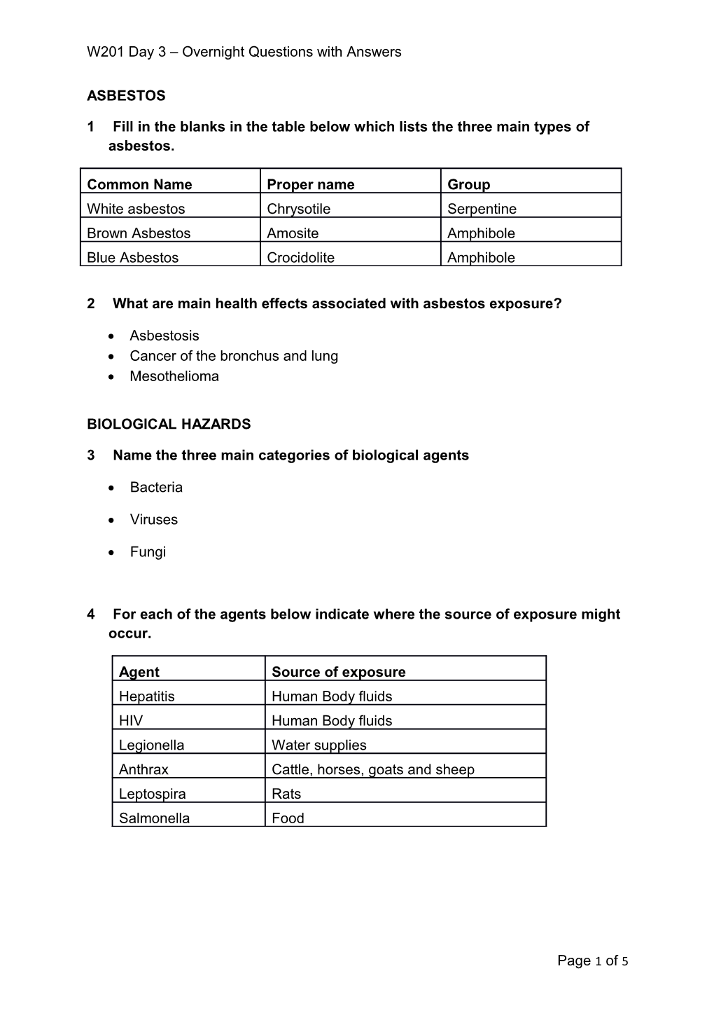 W201 Day 3 Overnight Questions with Answers