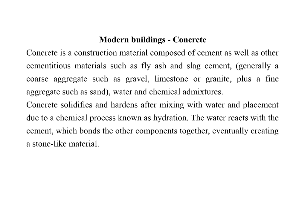Modern Buildings - Concrete