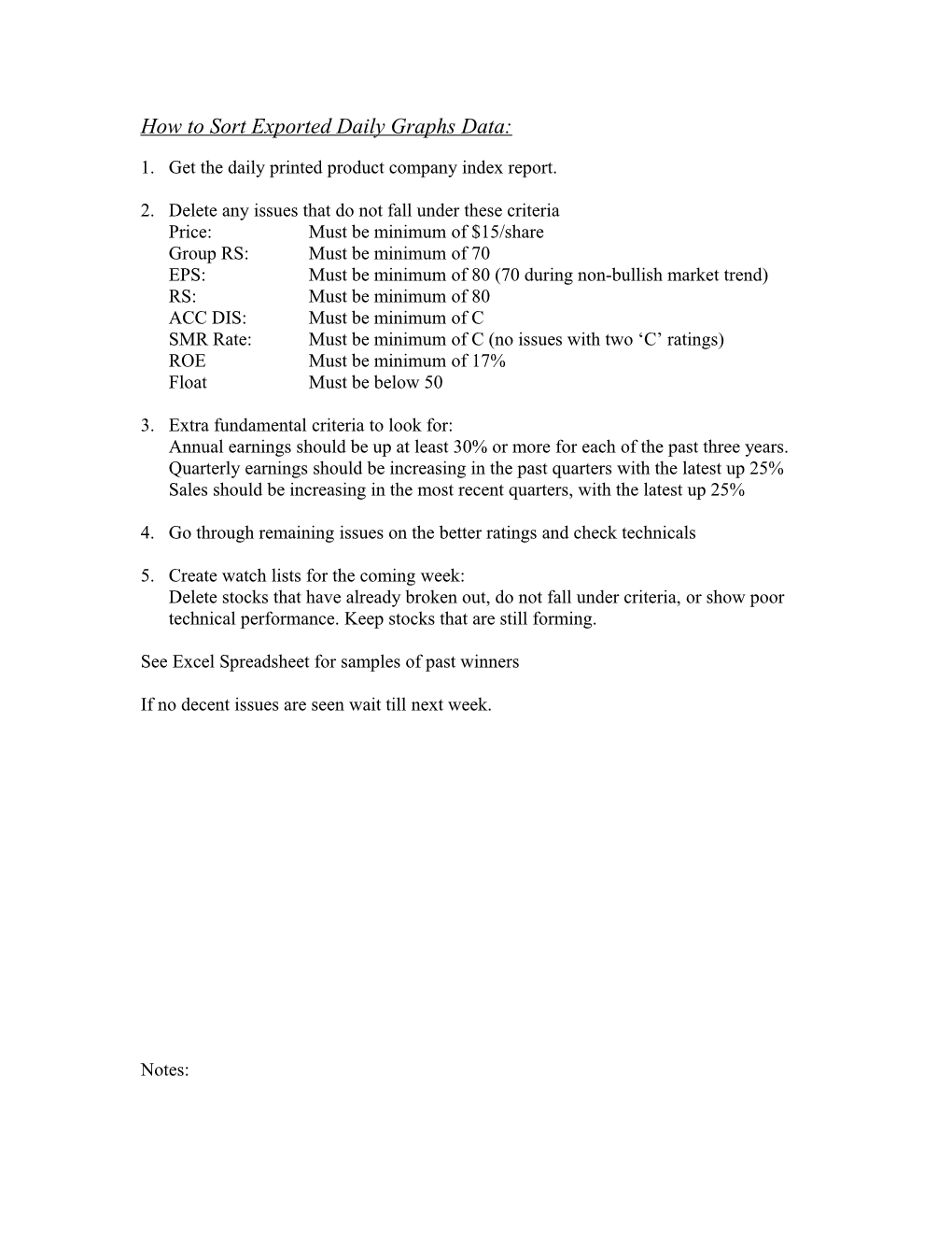 Get the Friday Report That Includes Group RS Exported Into Excel