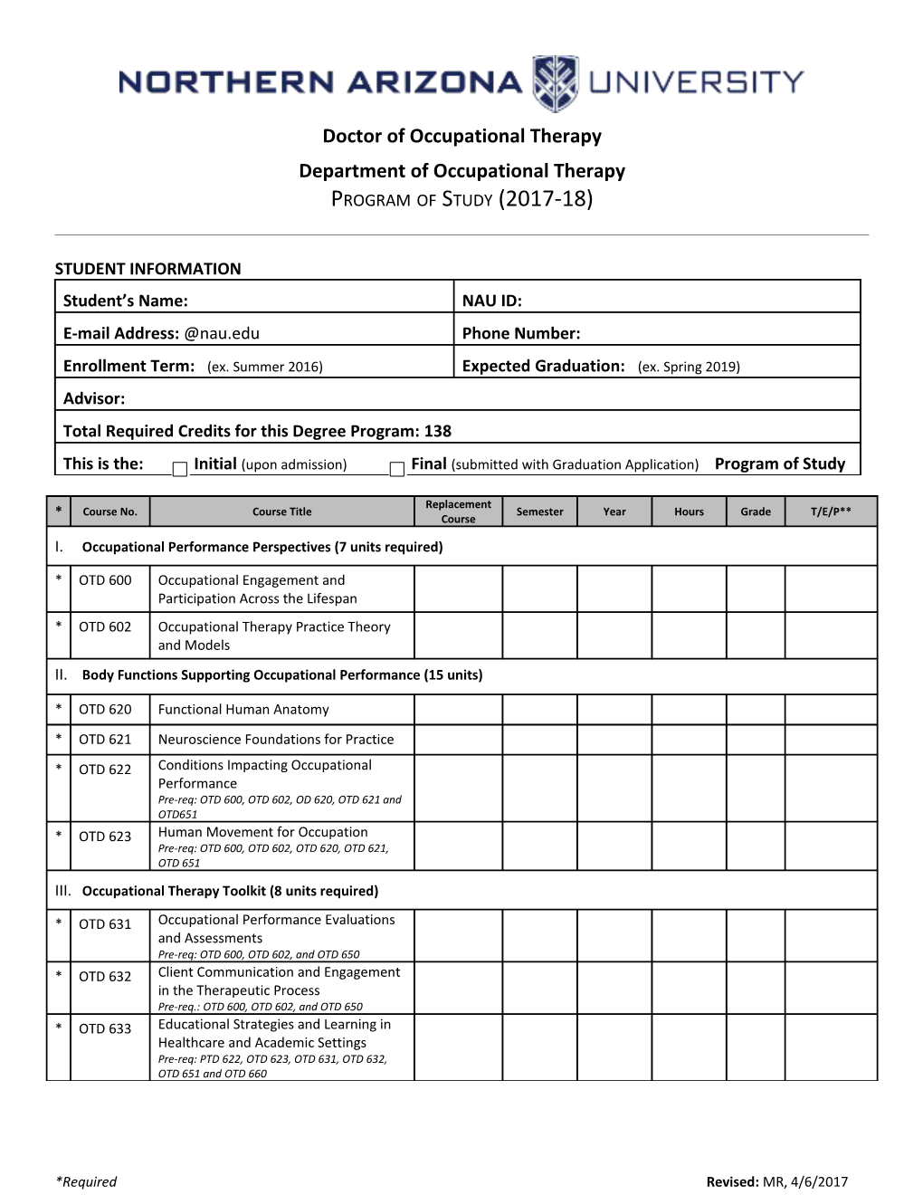 Student Information s13