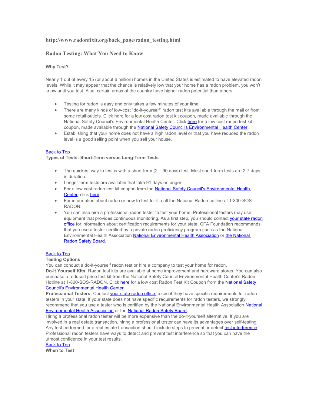 Radon Testing: What You Need to Know