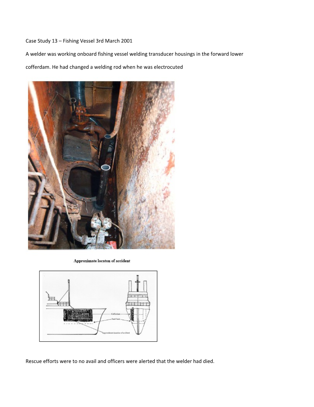 Case Study 13 Fishing Vessel 3Rd March 2001