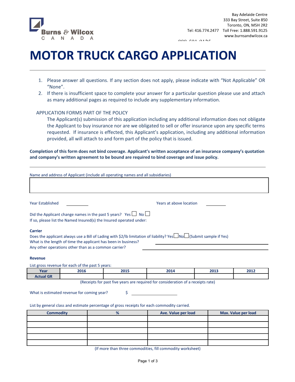 Motor Truck Cargo Application s1