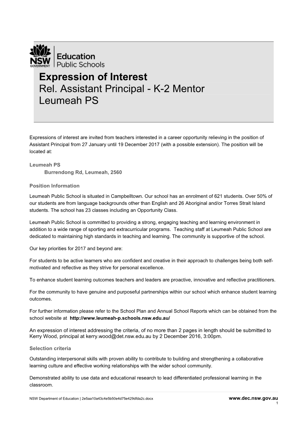 Expression of Interest s3