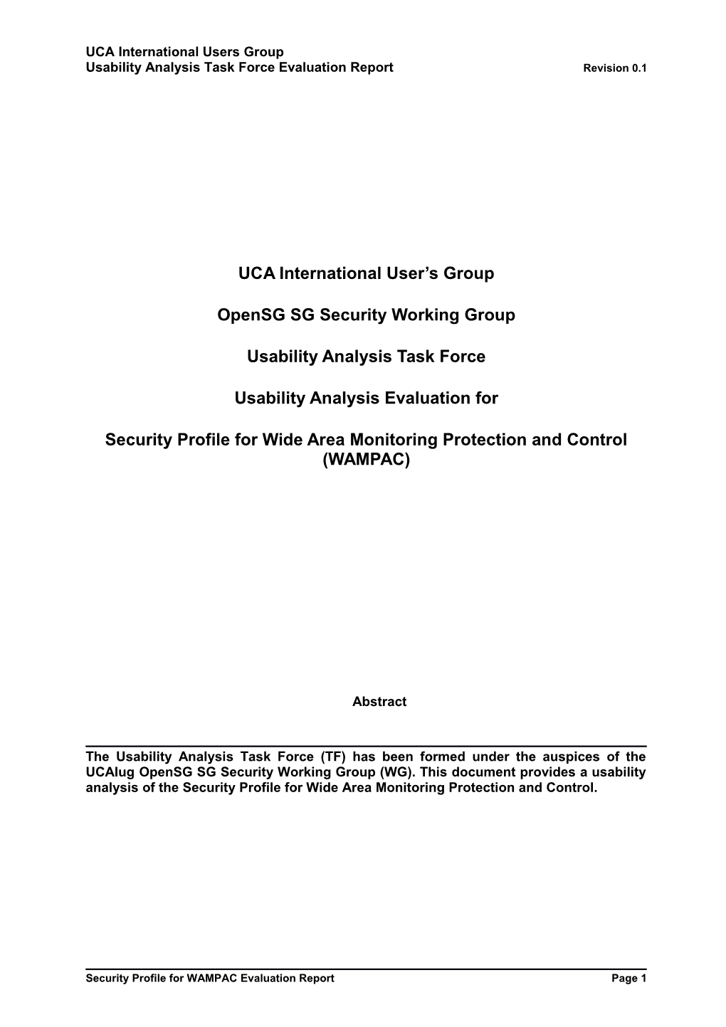 UCA International User S Group