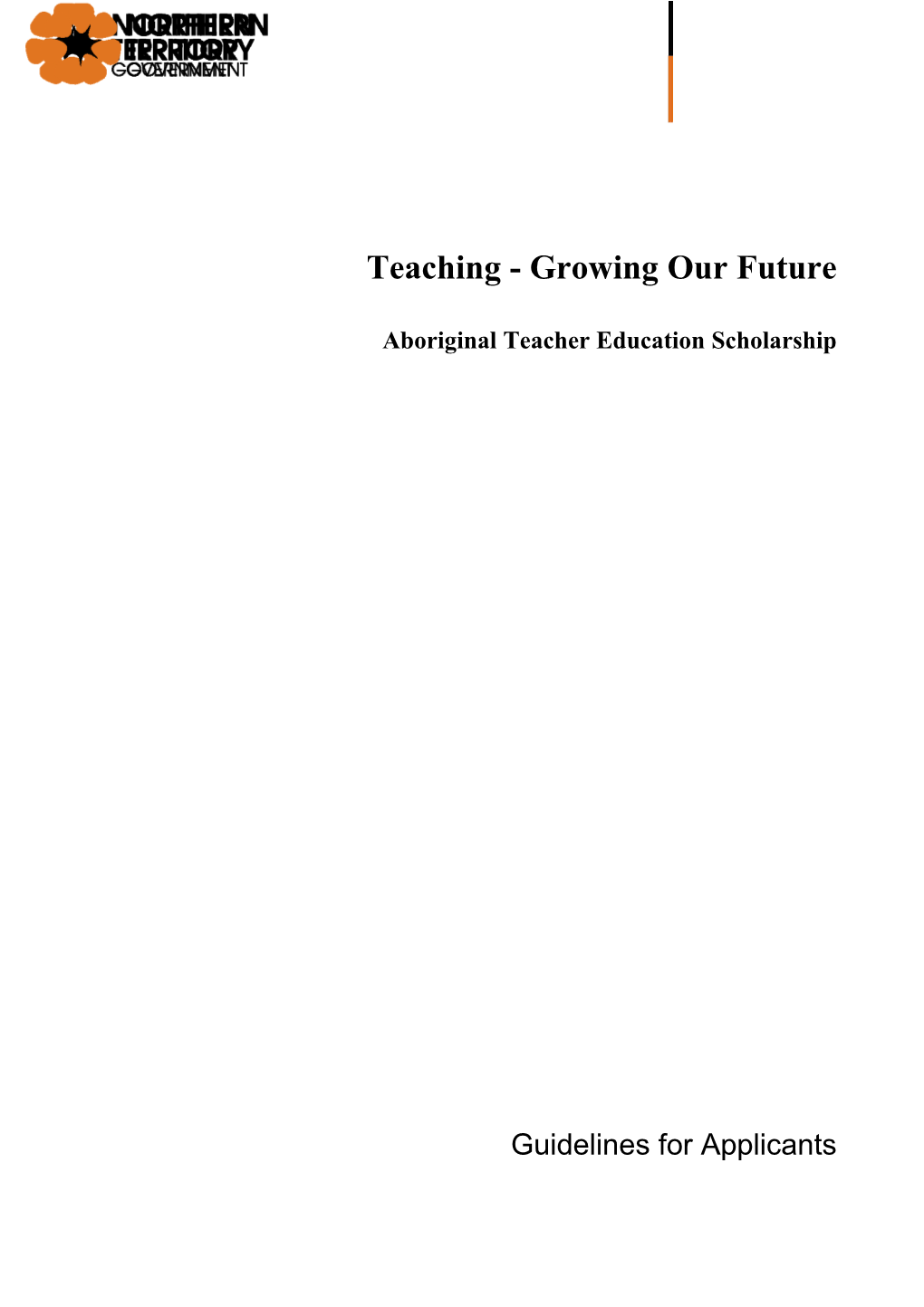 Aboriginal Teacher Education Scholarship Guidelines