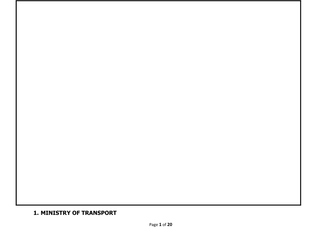 1. Ministry of Transport