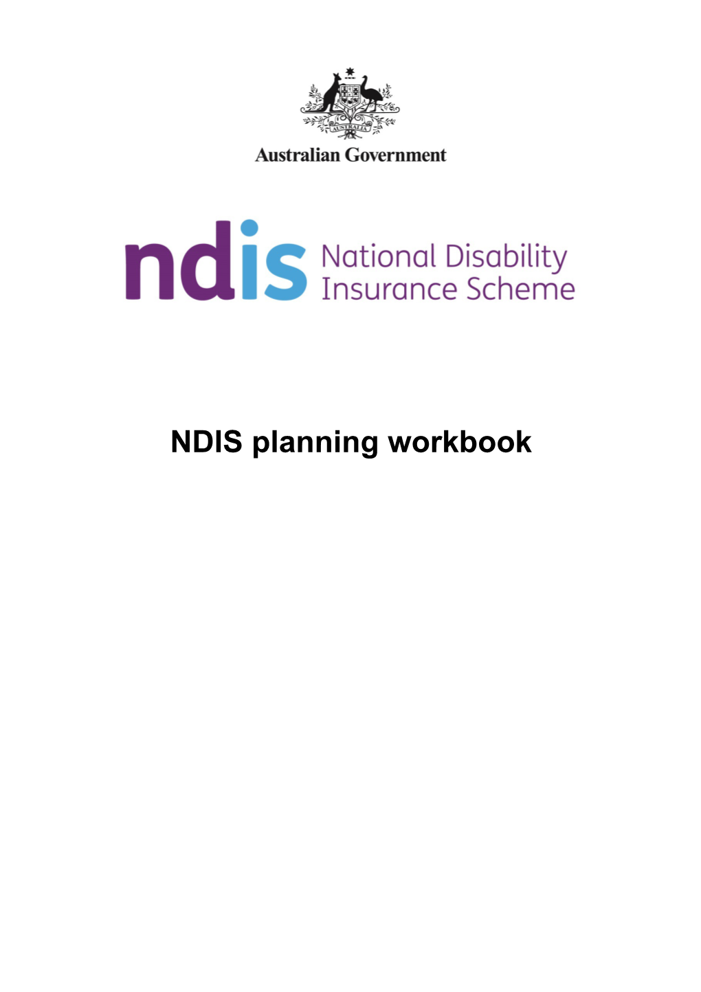 NDIS Planning Workbook